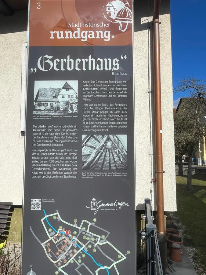 Ferienwohnung Im Gerberhaus Gammertingen Exteriör bild